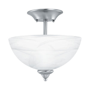 Atlas Tahoe 11.75'' Wide 2-Light Flush Mount - Elegant Brushed Nickel Design for Timeless Ambiance CL11506-NK