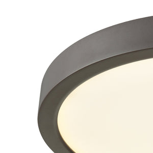 Atlas Titan Modern Flush Mount Light Fixture - Sleek Design with Integrated LED for Any Room Illumination Oil Rubbed Bronze 10'' CL11508-BZ