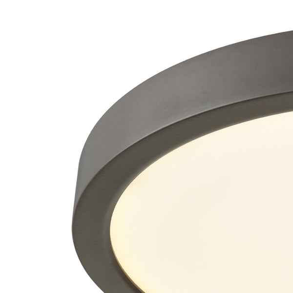 Atlas Titan Modern Flush Mount Light Fixture - Sleek Design with Integrated LED for Any Room Illumination Oil Rubbed Bronze 10'' CL11508-BZ