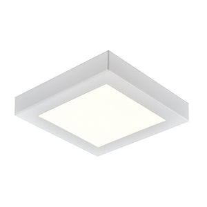 Atlas Titan Integrated LED Flush Mount Light - Modern Design, Energy-Efficient, Soft Ambient Illumination White 5.5'' CL11515-WH