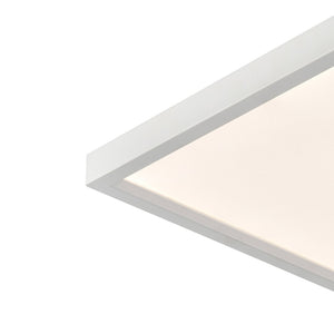 Atlas Titan Modern Flush Mount Light Fixture - Sleek Design with Integrated LED for Any Room Illumination White 7.5'' CL11517-WH