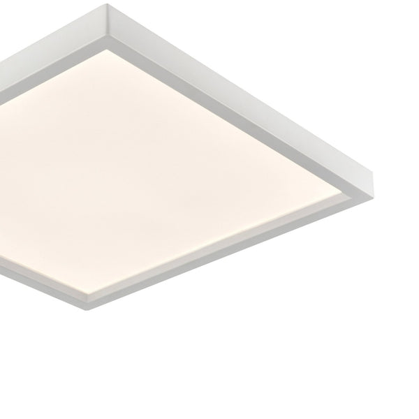 Atlas Titan Modern Flush Mount Light Fixture - Sleek Design with Integrated LED for Any Room Illumination White 7.5'' CL11517-WH