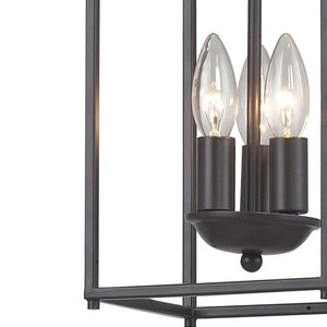 Atlas Arthur 3-Light Mini Pendant in Aged Bronze - Classic Lantern Design for Chic Entryways & Kitchens CL11530-BZ