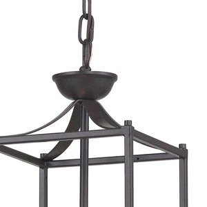 Atlas Arthur 3-Light Mini Pendant in Aged Bronze - Classic Lantern Design for Chic Entryways & Kitchens CL11530-BZ
