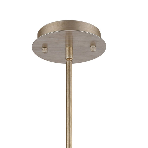 Atlas Asbury 9'' Wide Mini Pendant Light - Nature-Inspired Aged Silver Fixture with Crystal Accents CL11531-SV
