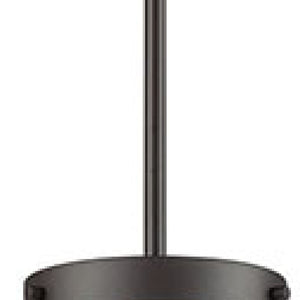 Atlas Beckett 12'' Wide 1-Light Mini Pendant – Elegant Modern Design for Effortless Ambiance in Any Room Oil Rubbed Bronze with White Glass CL11535-BZ1