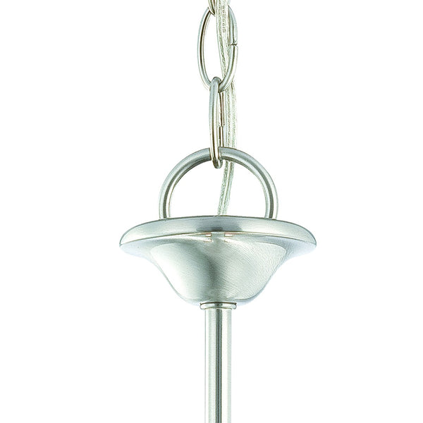 Atlas Bella 1-Light Mini Pendant - Timeless Brushed Nickel Fixture with Elegant Tulip Glass Shade, 7.25'' CL11538-NK
