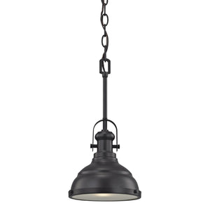 Atlas Blakesley 8'' Wide Mini Pendant Light - Contemporary Dome Shade for Soft Illumination in Any Room Oil Rubbed Bronze CL11542-BZ