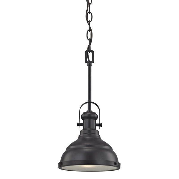 Atlas Blakesley 8'' Wide Mini Pendant Light - Contemporary Dome Shade for Soft Illumination in Any Room Oil Rubbed Bronze CL11542-BZ