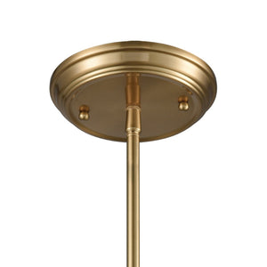 Atlas Brooksdale 5'' Wide Vintage-Inspired Mini Pendant Light - Elegant Satin Brass for Timeless Style CL11550-BS
