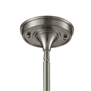 Atlas Carolton 8" Wide Vintage Industrial Mini Pendant Light for Stylish Task Lighting in Any Space Brushed Nickel CL11554-NK