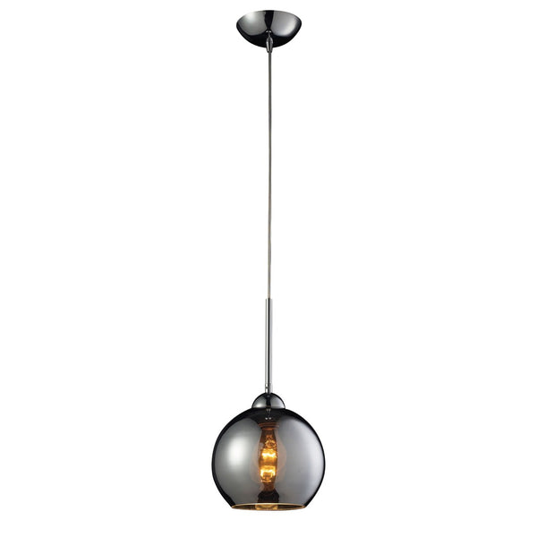Atlas Cassandra 8" Wide 1-Light Pendant - Sleek Polished Chrome Fixture for Modern Minimalist Spaces CL11556-BK