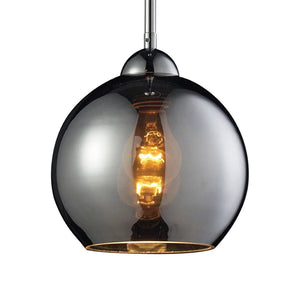 Atlas Cassandra 8" Wide 1-Light Pendant - Sleek Polished Chrome Fixture for Modern Minimalist Spaces CL11556-BK