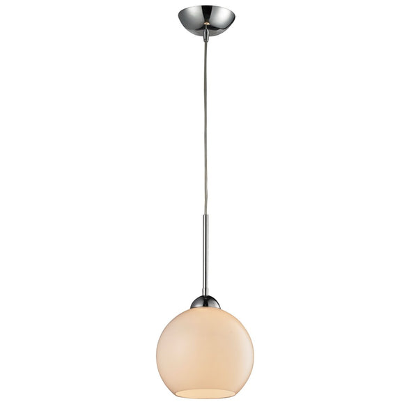 Atlas Cassandra 8'' Wide Modern 1-Light Pendant - Elegant Polished Chrome Fixture for Stylish Spaces CL11556-WH
