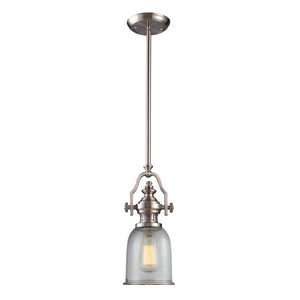 Atlas Chadwick Mini Pendant Light - Timeless Handcrafted Design for Elegant Task or Accent Lighting Spaces Satin Nickel 7'' CL11559-NK