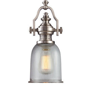 Atlas Chadwick Mini Pendant Light - Timeless Handcrafted Design for Elegant Task or Accent Lighting Spaces Satin Nickel 7'' CL11559-NK