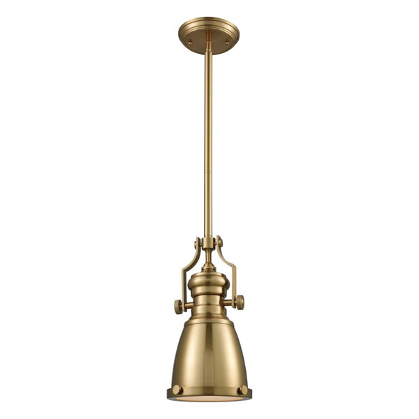 Atlas Chadwick Mini Pendant Light - Timeless Handcrafted Design for Elegant Task or Accent Lighting Spaces Satin Brass CL11560-BS1