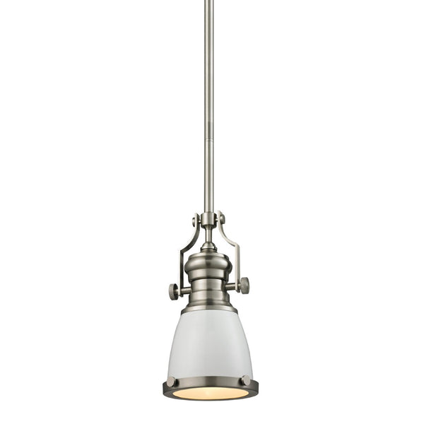Atlas Chadwick Mini Pendant Light - Timeless Handcrafted Design for Elegant Task or Accent Lighting Spaces Gloss White CL11560-CH2