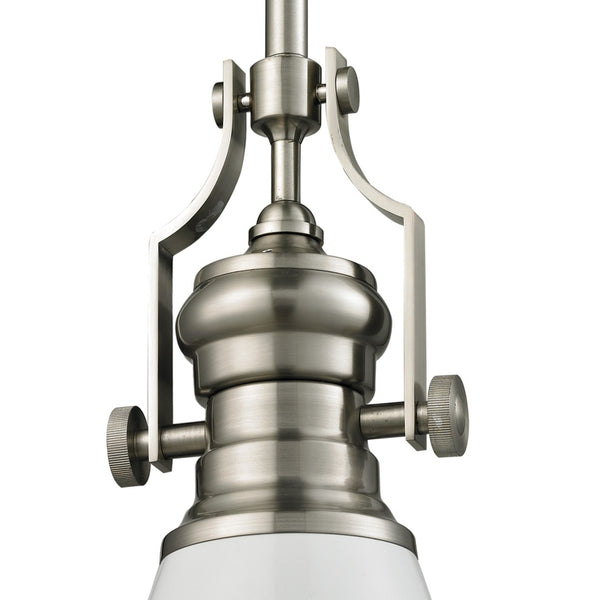 Atlas Chadwick Mini Pendant Light - Timeless Handcrafted Design for Elegant Task or Accent Lighting Spaces Gloss White CL11560-CH2