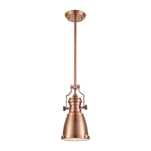 Atlas Chadwick Mini Pendant Light - Timeless Handcrafted Design for Elegant Task or Accent Lighting Spaces Antique Copper 8'' CL11560-CO1