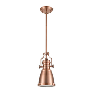 Atlas Chadwick Mini Pendant Light - Timeless Handcrafted Design for Elegant Task or Accent Lighting Spaces Antique Copper 8'' CL11560-CO1