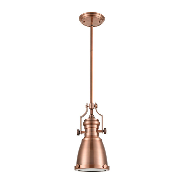 Atlas Chadwick Mini Pendant Light - Timeless Handcrafted Design for Elegant Task or Accent Lighting Spaces Antique Copper 8'' CL11560-CO1