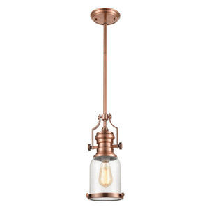 Atlas Chadwick Mini Pendant Light - Timeless Handcrafted Design for Elegant Task or Accent Lighting Spaces Copper CL11560-CO2