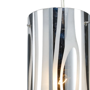 Atlas Chromia 4" Wide Pendant Light - Elegant Polished Chrome Fixture for Modern Indoor Spaces CL11562-CH