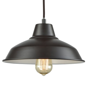 Atlas Classic Loft 11'' Wide 1-Light Mini Pendant - Timeless Farmhouse Charm for Ambient Kitchen Lighting Oil Rubbed Bronze CL11564-BZ