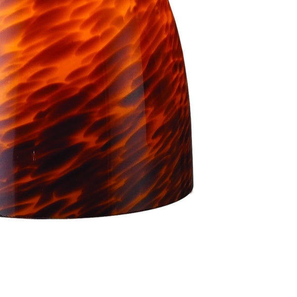 Atlas Classico 5'' Wide 1-Light Pendant - Artisan Hand-Blown Glass for Warm Ambient Lighting in Any Space Dark Rust with Espresso Glass CL11565-BN