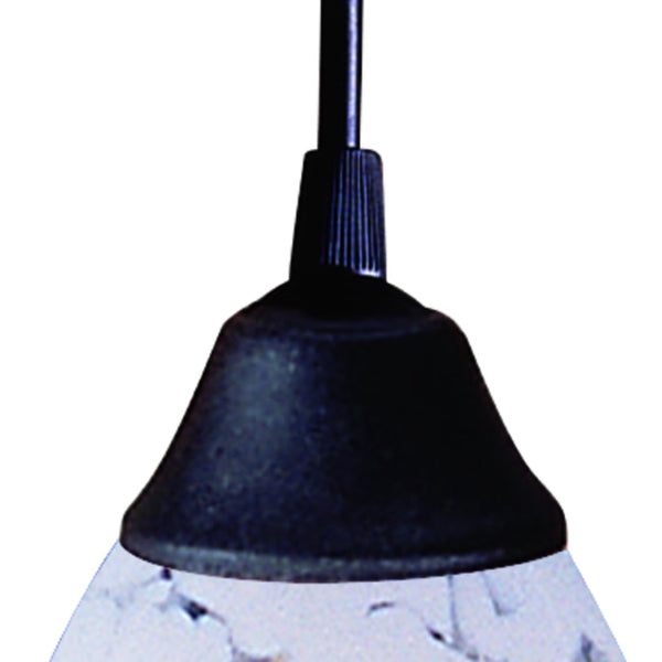 Atlas Classico 5'' Wide 1-Light Pendant - Artisan Hand-Blown Glass for Warm Ambient Lighting in Any Space Dark Rust with Snow White Glass CL11565-WH1