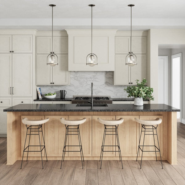 Atlas Connection 1-Light Mini Pendant - Vintage-Inspired Seedy Glass Shade for Stylish Indoor Lighting Satin Nickel CL11568-NK