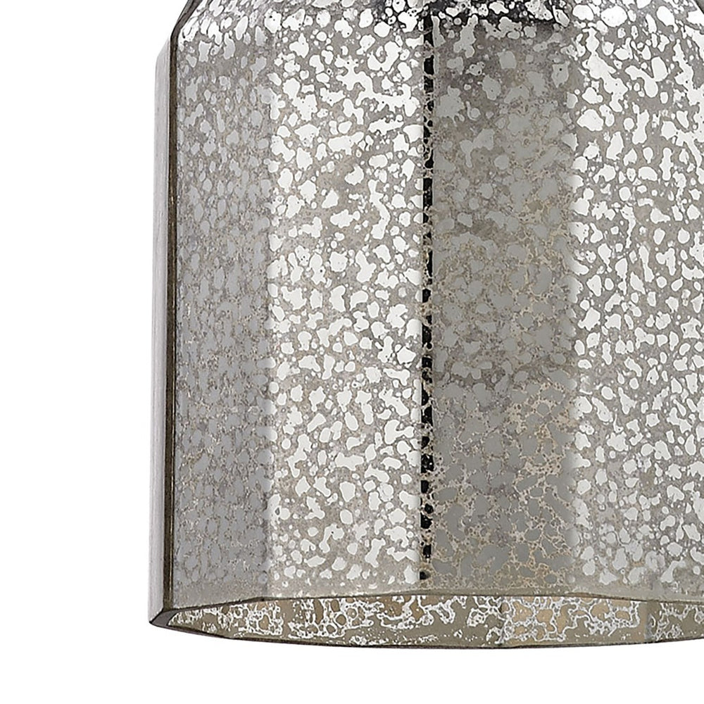 Atlas Danica Vintage-Inspired 1-Light Pendant with Scalloped Glass Shade for Elegant Indoor Spaces Oil Rubbed Bronze CL11572-BZ