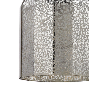 Atlas Danica Vintage-Inspired 1-Light Pendant with Scalloped Glass Shade for Elegant Indoor Spaces Oil Rubbed Bronze CL11572-BZ