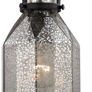 Atlas Danica Vintage-Inspired 1-Light Pendant with Scalloped Glass Shade for Elegant Indoor Spaces Oil Rubbed Bronze CL11572-BZ