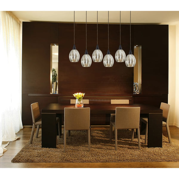 Atlas Danica Vintage-Inspired 1-Light Pendant with Scalloped Glass Shade for Elegant Indoor Spaces Oiled Bronze 6'' CL11573-BZ