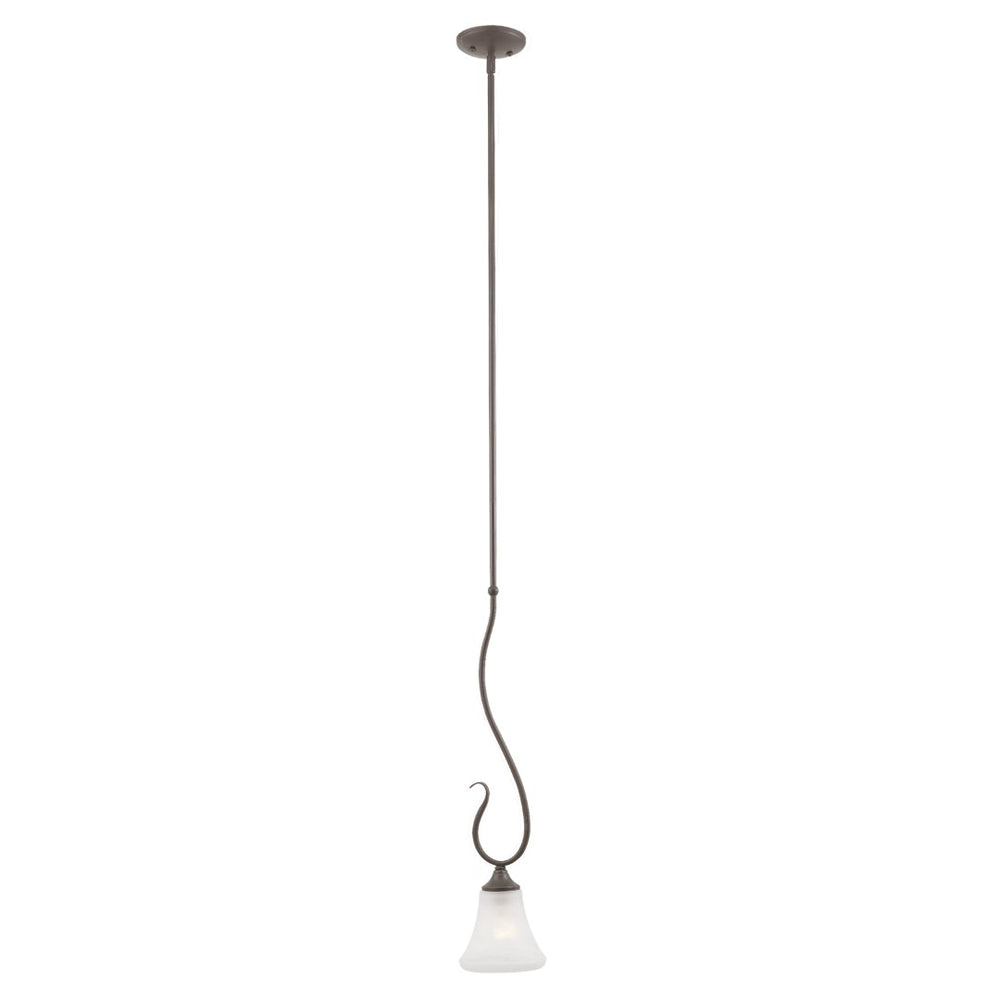 Atlas Elipse 6'' Wide 1-Light Mini Pendant - Sophisticated Tulip Shade for Modern & Classic Interiors Painted Bronze CL11577-BZ