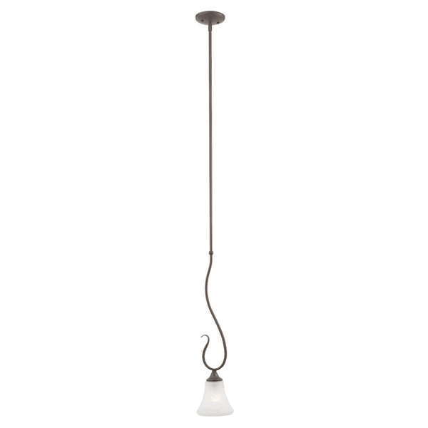 Atlas Elipse 6'' Wide 1-Light Mini Pendant - Sophisticated Tulip Shade for Modern & Classic Interiors Painted Bronze CL11577-BZ