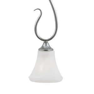 Atlas Elipse 6'' Wide 1-Light Mini Pendant - Sophisticated Tulip Shade for Modern & Classic Interiors Brushed Nickel CL11577-NK