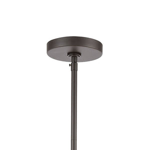 Atlas Fairfax 9" Wide 3-Light Mini Pendant - Modern Farmhouse Style in Oil Rubbed Bronze & Satin Nickel Accents CL11583-BZ