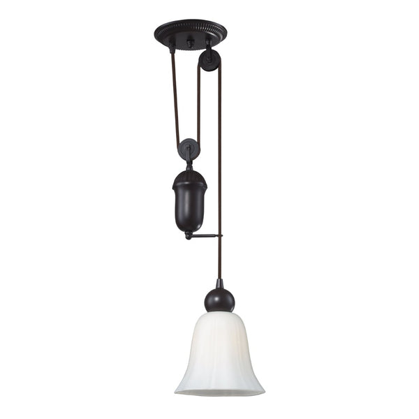 Atlas Farmhouse Mini Pendant Light - Antique-Inspired Design with Adjustable Height for Rustic Charm Oiled Bronze 7'' CL11585-BZ