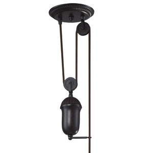 Atlas Farmhouse Mini Pendant Light - Antique-Inspired Design with Adjustable Height for Rustic Charm Oiled Bronze 7'' CL11585-BZ