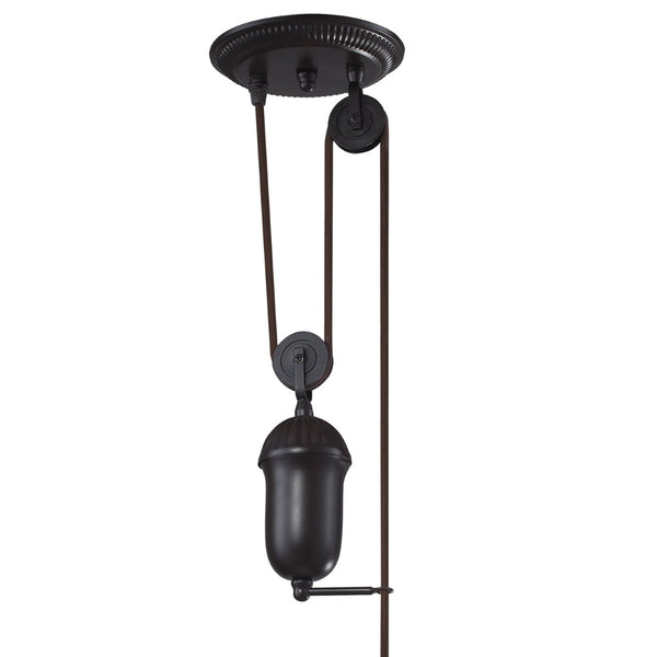 Atlas Farmhouse Mini Pendant Light - Antique-Inspired Design with Adjustable Height for Rustic Charm Oiled Bronze 7'' CL11585-BZ