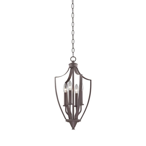 Atlas Foyer 11'' Wide 4-Light Mini Pendant - Timeless Elegance in Oil Rubbed Bronze for Stylish Interiors CL11588-BZ
