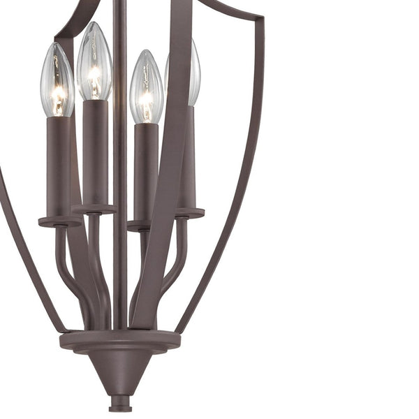 Atlas Foyer 11'' Wide 4-Light Mini Pendant - Timeless Elegance in Oil Rubbed Bronze for Stylish Interiors CL11588-BZ