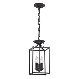 Atlas Foyer 3-Light Mini Pendant - Elegant Tulip Shades for Modern Entryways and Cozy Ambiance Oil Rubbed Bronze CL11589-BZ