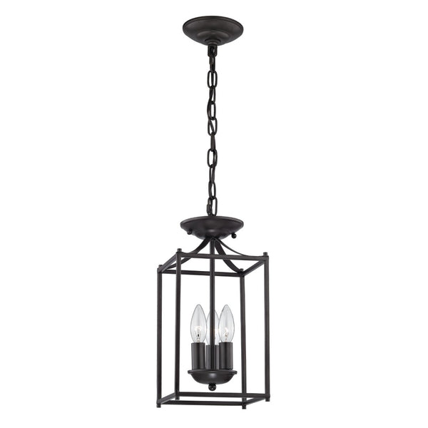 Atlas Foyer 3-Light Mini Pendant - Elegant Tulip Shades for Modern Entryways and Cozy Ambiance Oil Rubbed Bronze CL11589-BZ