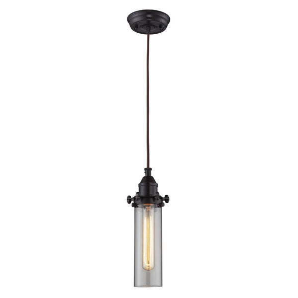 Atlas Fulton 4" Wide Industrial Pendant Light - Oil Rubbed Bronze, Durable Design for Modern Spaces CL11590-BZ2