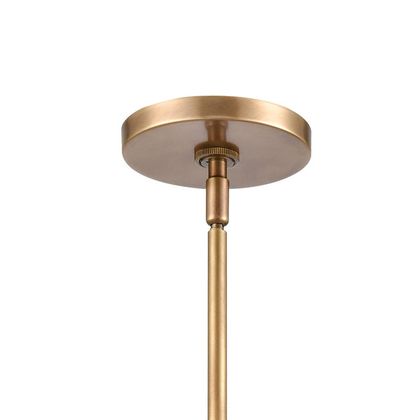 Atlas Gabby 11" Wide 1-Light Mini Pendant - Modern Conical Glass Shade with Sculptural Metalwork Design Brass CL11592-BS
