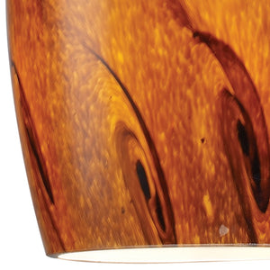 Atlas Galaxy Artisan 5'' Wide 1-Light Pendant - Hand-Blown Glass with Satin Nickel Finish for Warm Glow CL11593-BN